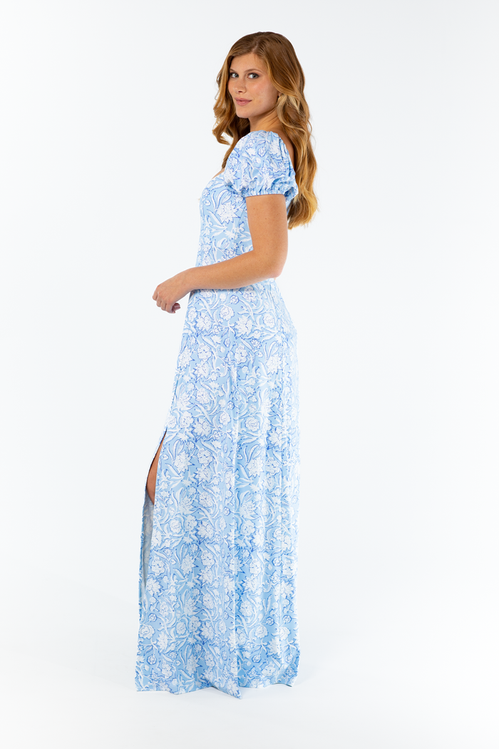 Elizabeth Dress in Ocean Mist