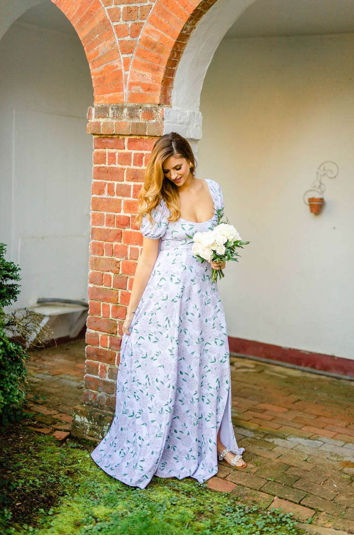 Elizabeth Dress in Peony Prosecco