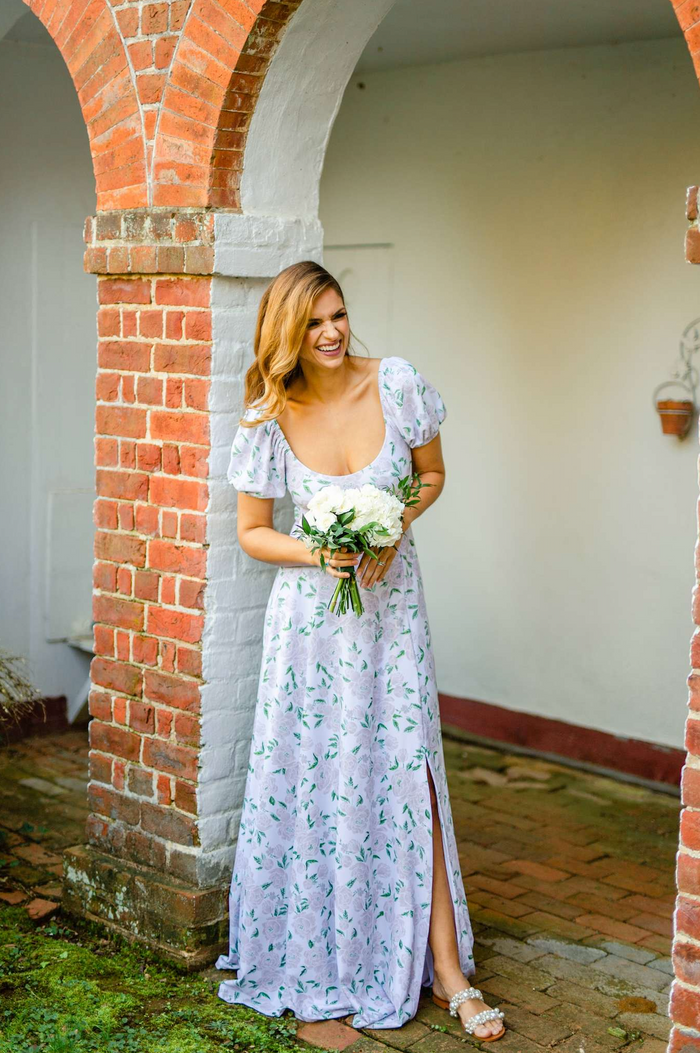 Elizabeth Dress in Peony Prosecco