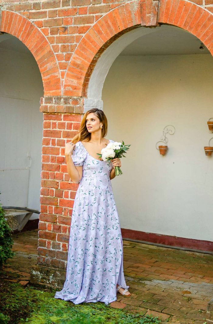 Elizabeth Dress in Peony Prosecco