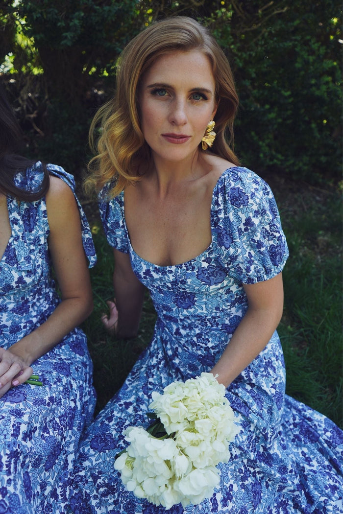 Elizabeth Dress in Porcelain Petals