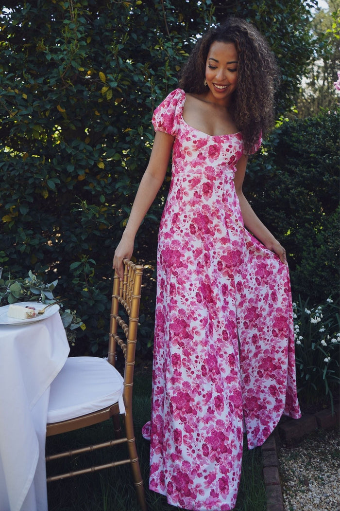 Elizabeth Dress in Raspberry Chateau
