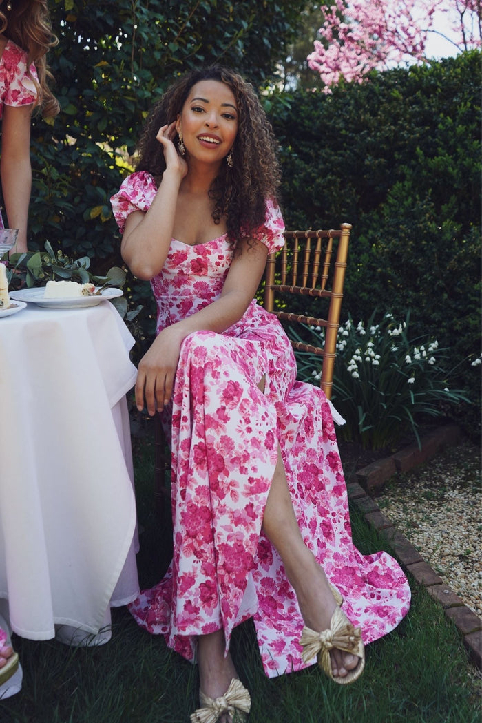 Elizabeth Dress in Raspberry Chateau