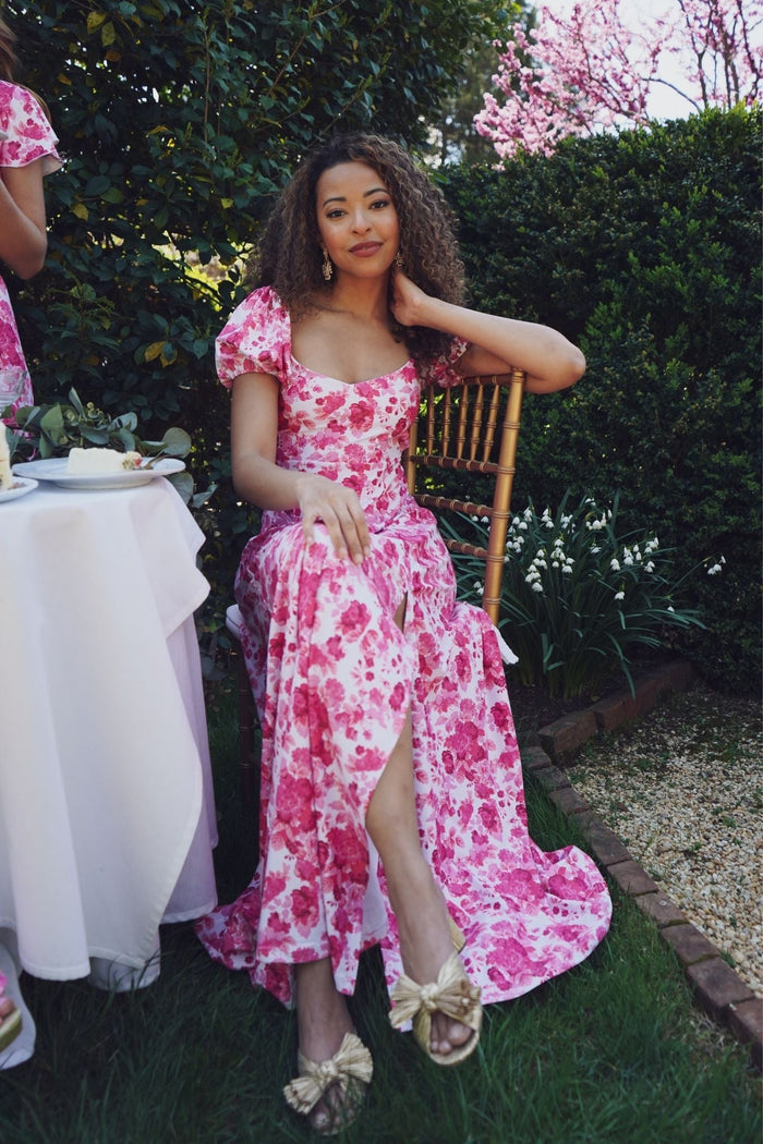 Elizabeth Dress in Raspberry Chateau