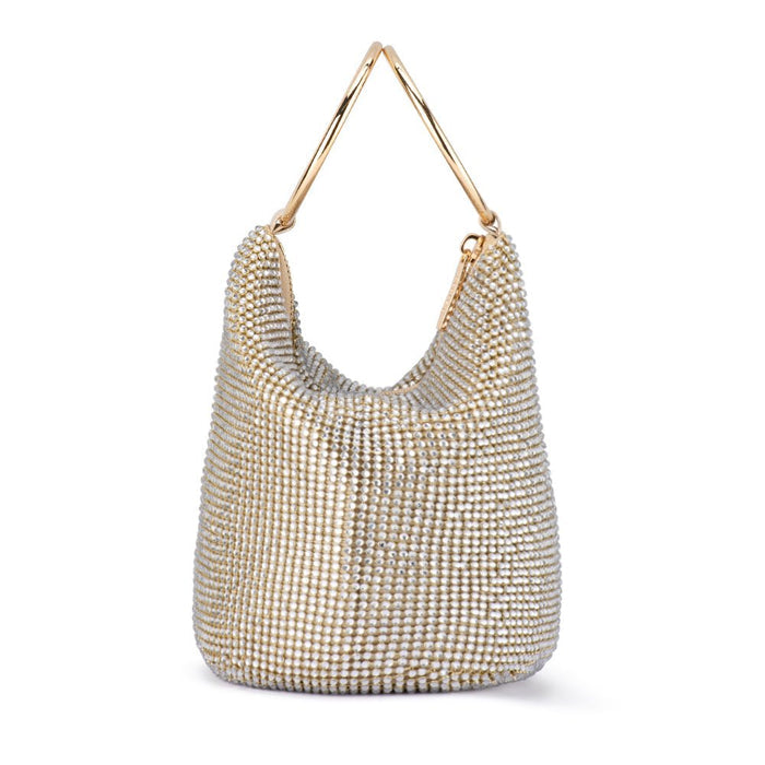 ELLIE CRYSTAL MESH HANDLE BAG