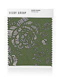 Embossed Gilt Floral Satin Twill Swatches