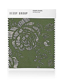 Embossed Gilt Floral Satin Twill Swatches