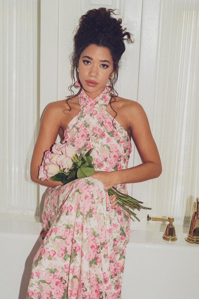 Fallon Dress in Betrothed Rose