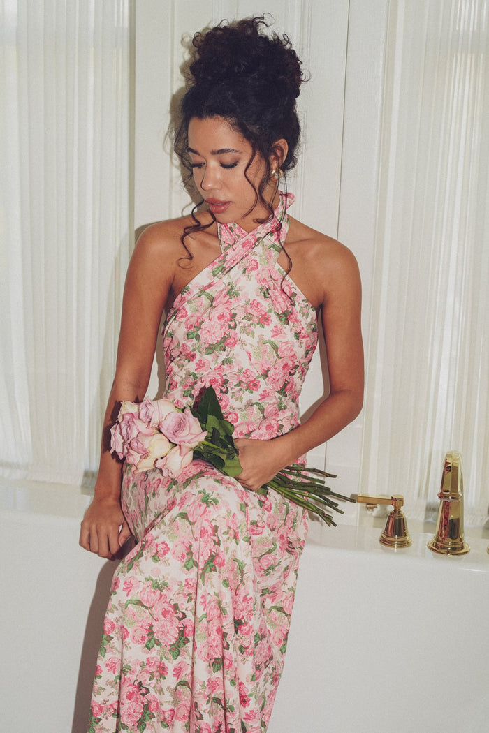 Fallon Dress in Betrothed Rose