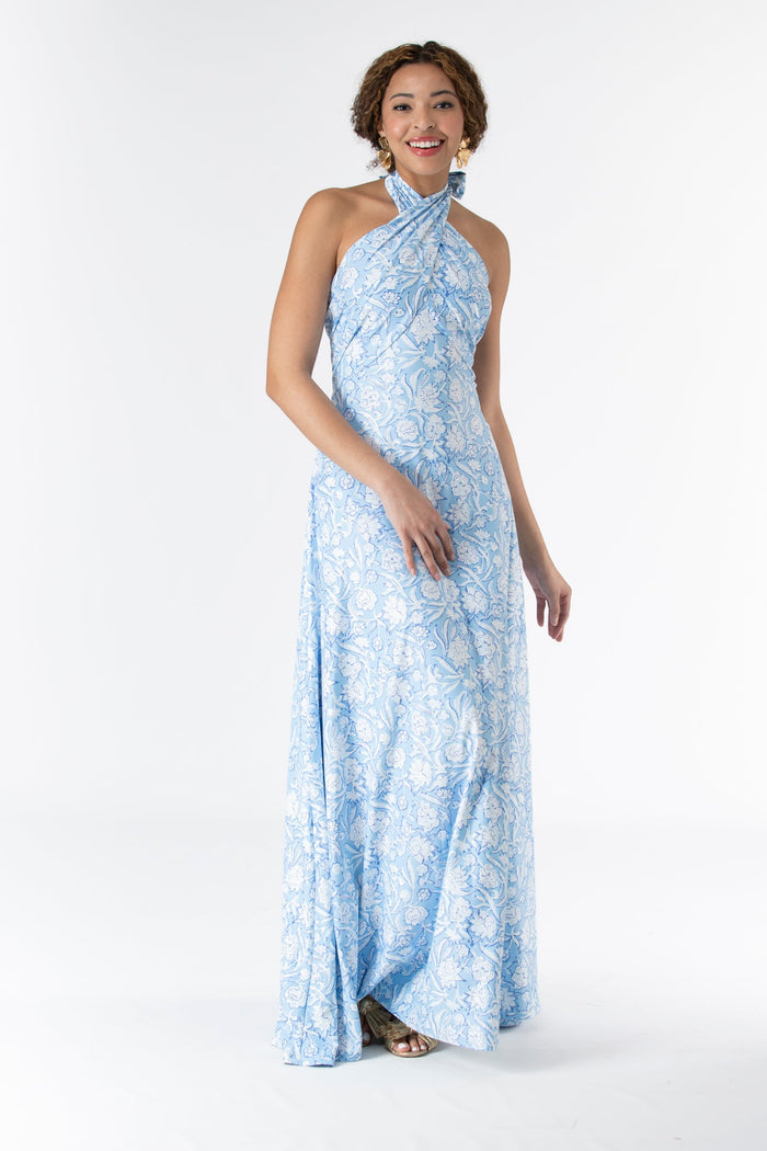 Fallon Dress in Ocean Mist