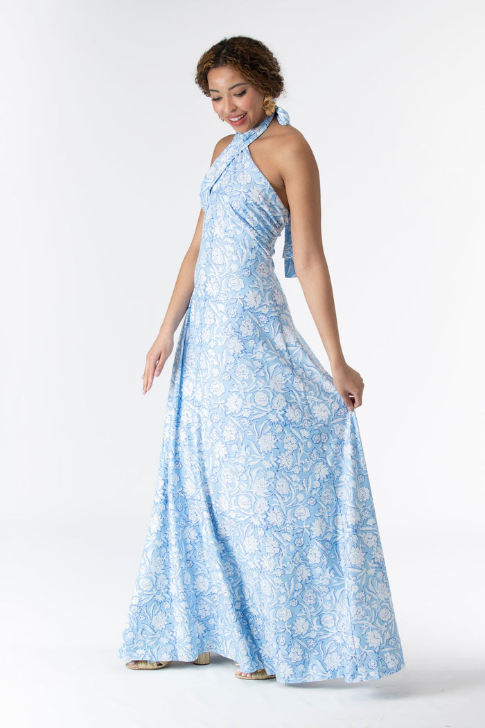 Fallon Dress in Ocean Mist