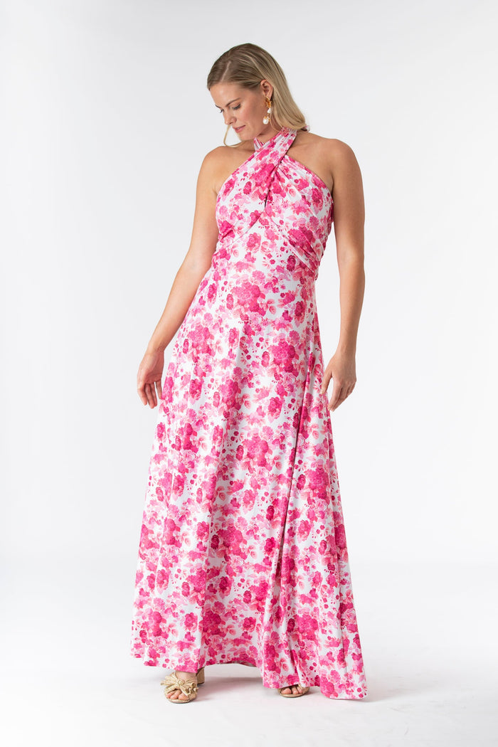 Fallon Dress in Raspberry Chateau