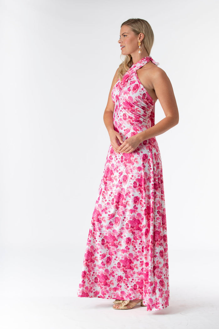Fallon Dress in Raspberry Chateau