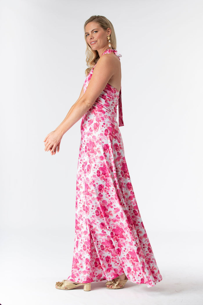 Fallon Dress in Raspberry Chateau