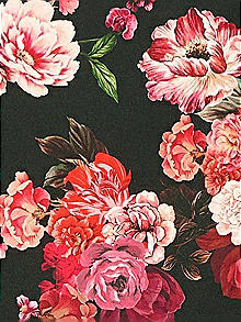 Fleur de Ville Satin Twill Fabric by the Yard