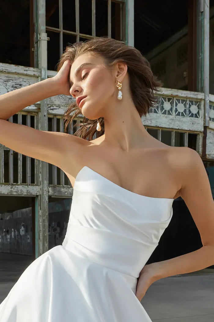 Galilea Gold Pearl Earring