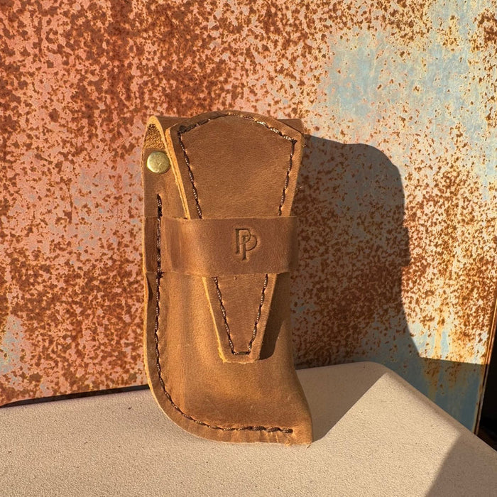 Hand-Crafted Leather Pipe Pouch - UK