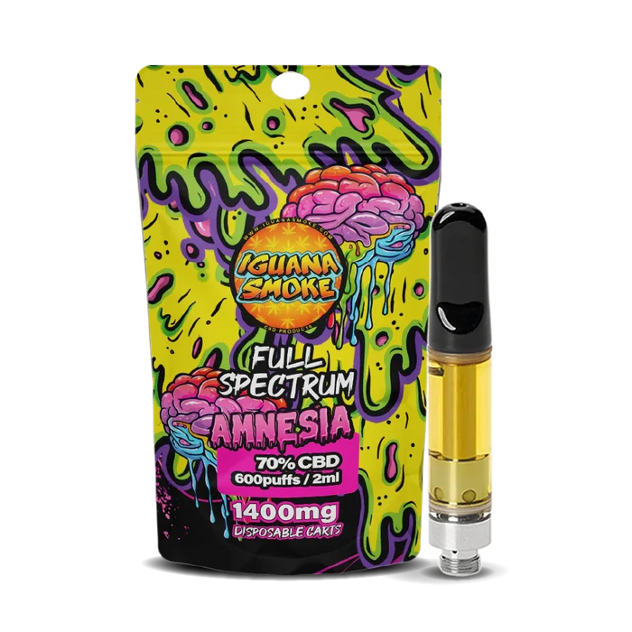 Iguana Smoke CBD Vape Cartridge – Amnesia 1400 mg (2 ml) - UK