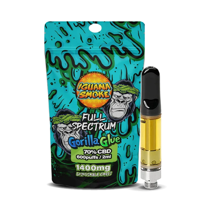 Iguana Smoke CBD Vape Cartridge – Gorilla Glue 1400 mg (2 ml) - UK