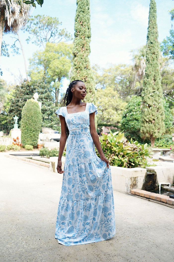 Isabella Dress in Dusty Bloom