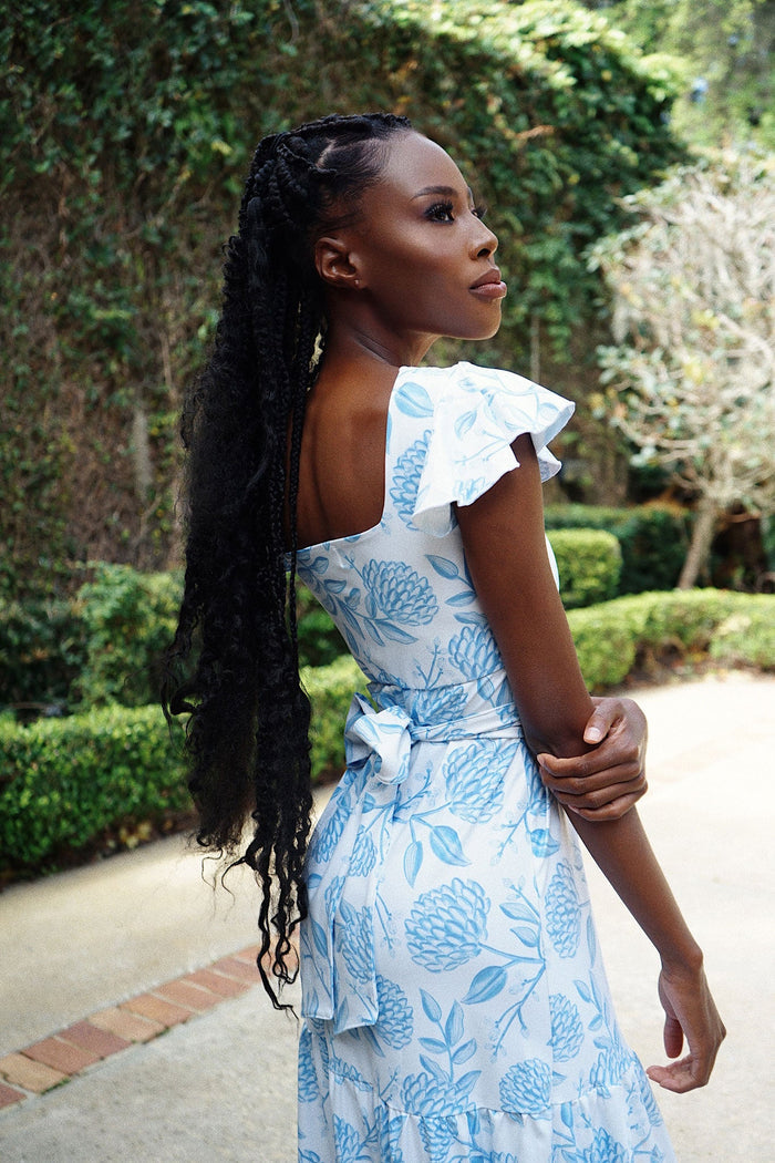 Isabella Dress in Dusty Bloom