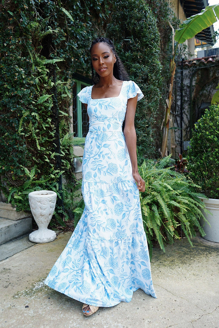 Isabella Dress in Dusty Bloom