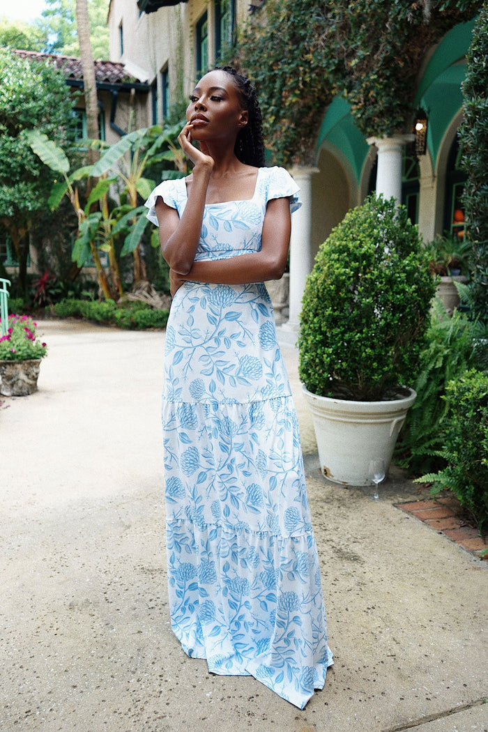 Isabella Dress in Dusty Bloom