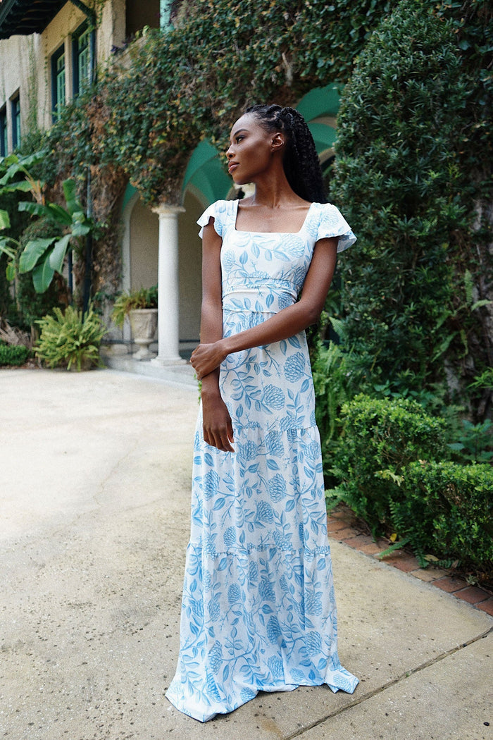 Isabella Dress in Dusty Bloom