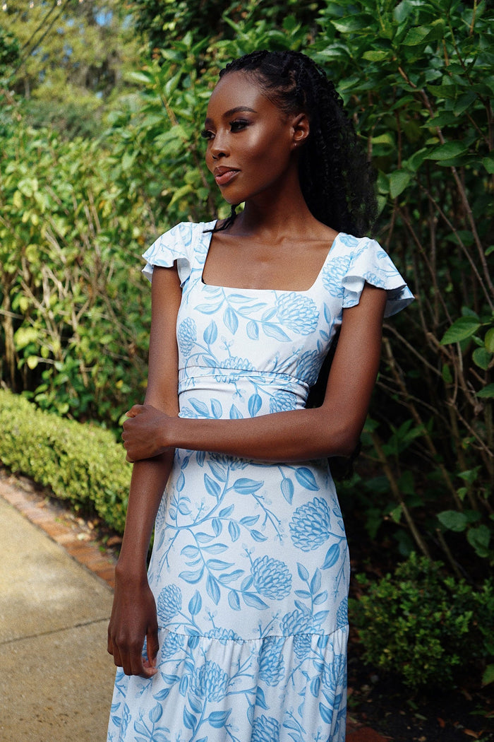 Isabella Dress in Dusty Bloom