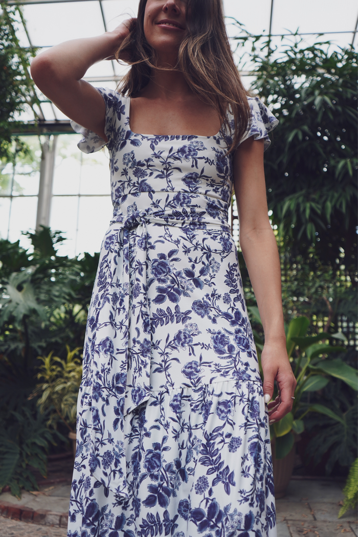Isabella Dress in Evening Garden