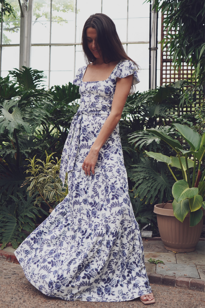 Isabella Dress in Evening Garden