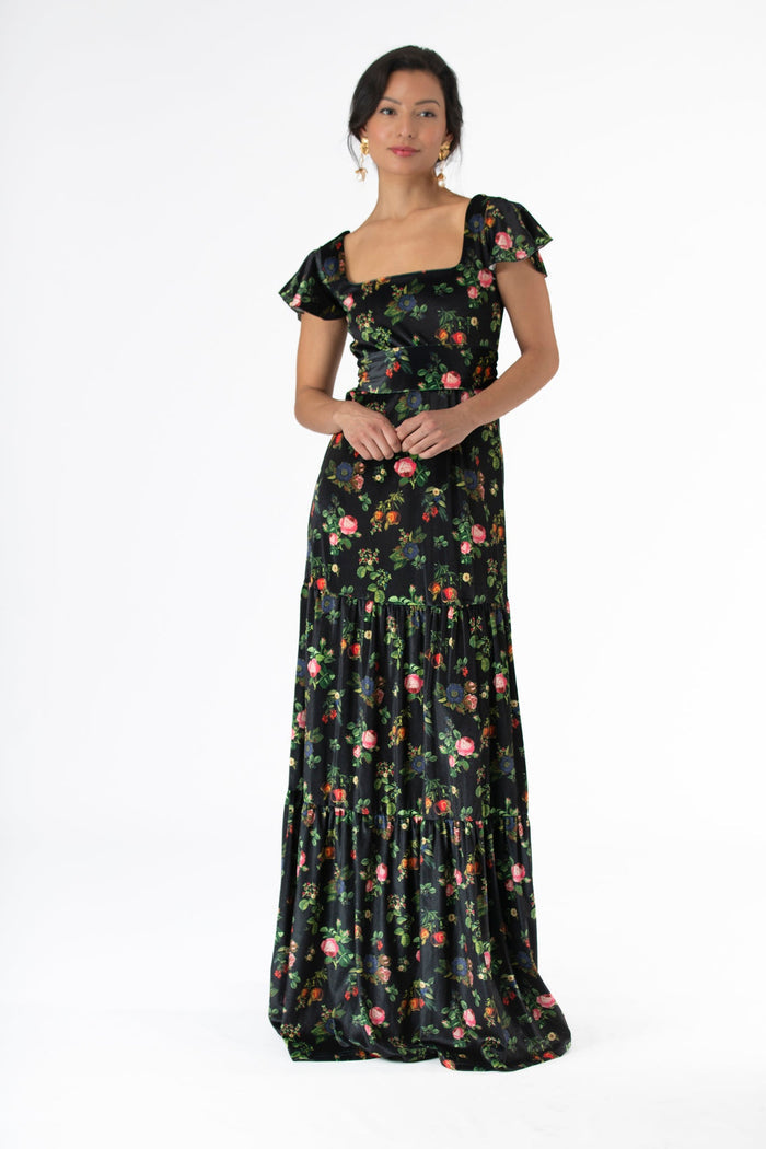 Isabella Dress in Forbidden Fruit