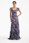 Isabella Dress in French Country Navy