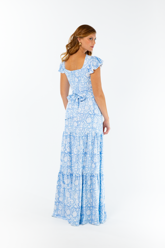 Isabella Dress in Ocean Mist