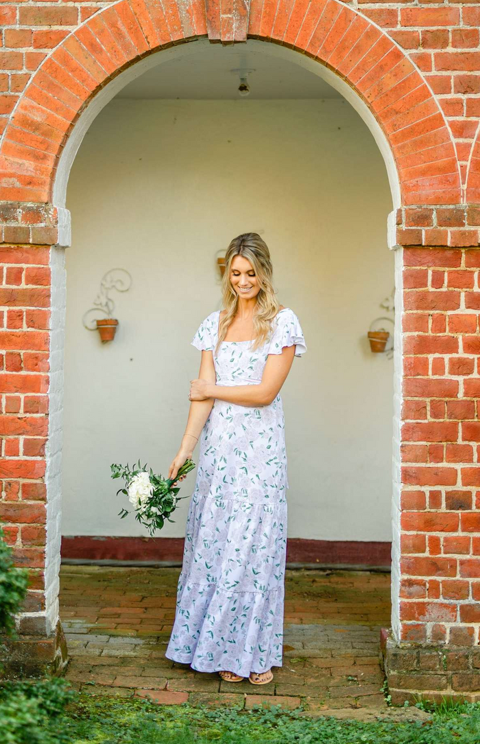 Isabella Dress in Peony Prosecco