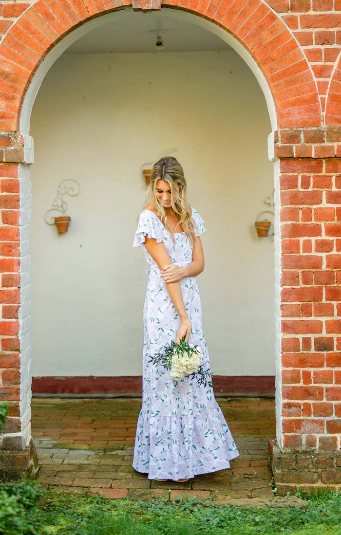 Isabella Dress in Peony Prosecco