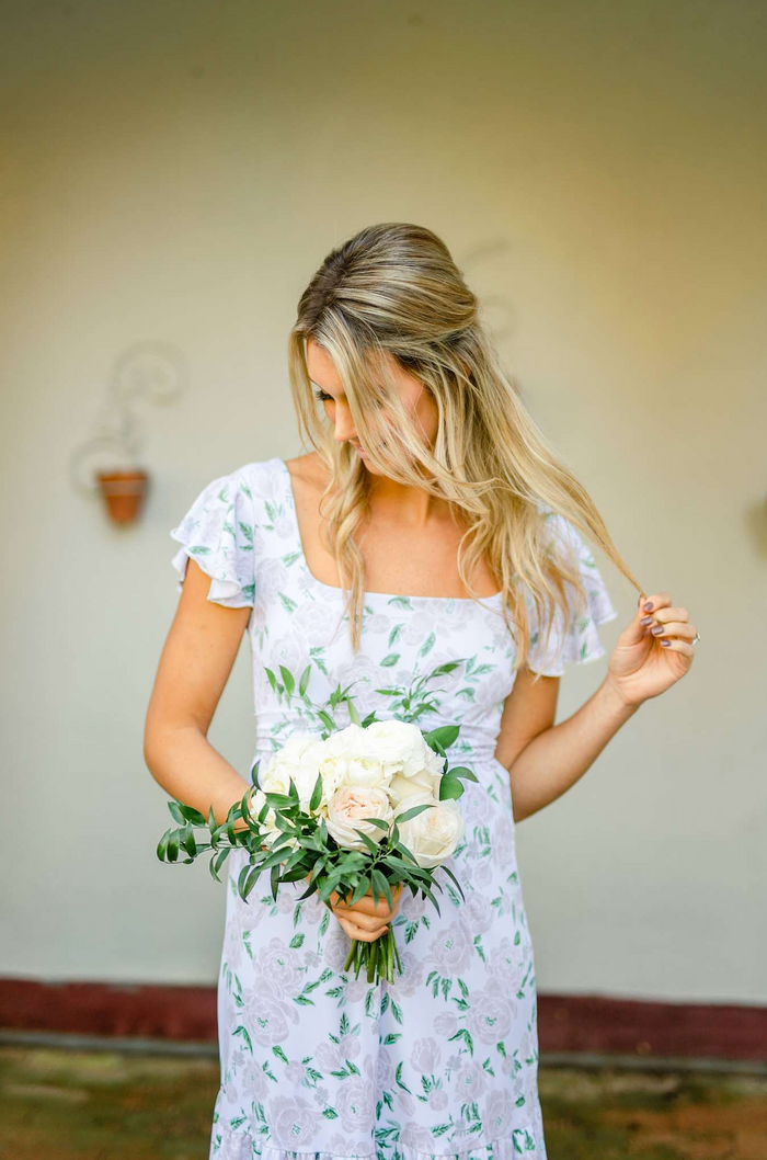 Isabella Dress in Peony Prosecco