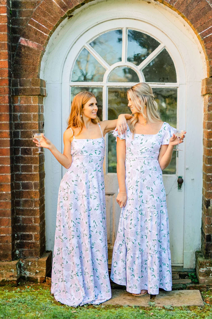 Isabella Dress in Peony Prosecco