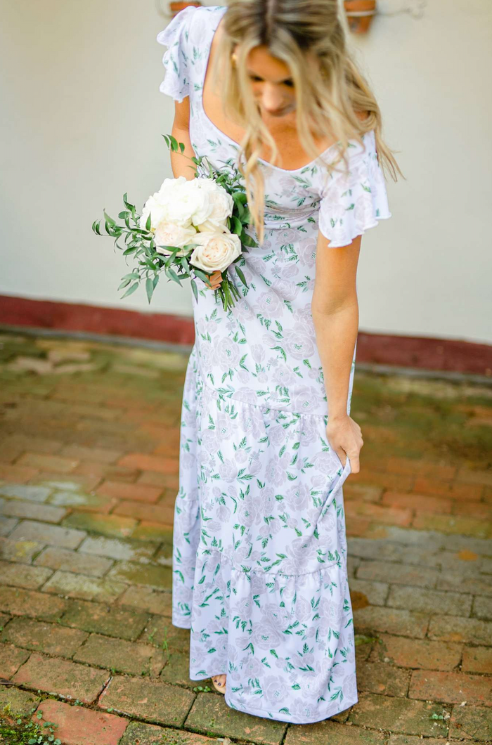 Isabella Dress in Peony Prosecco