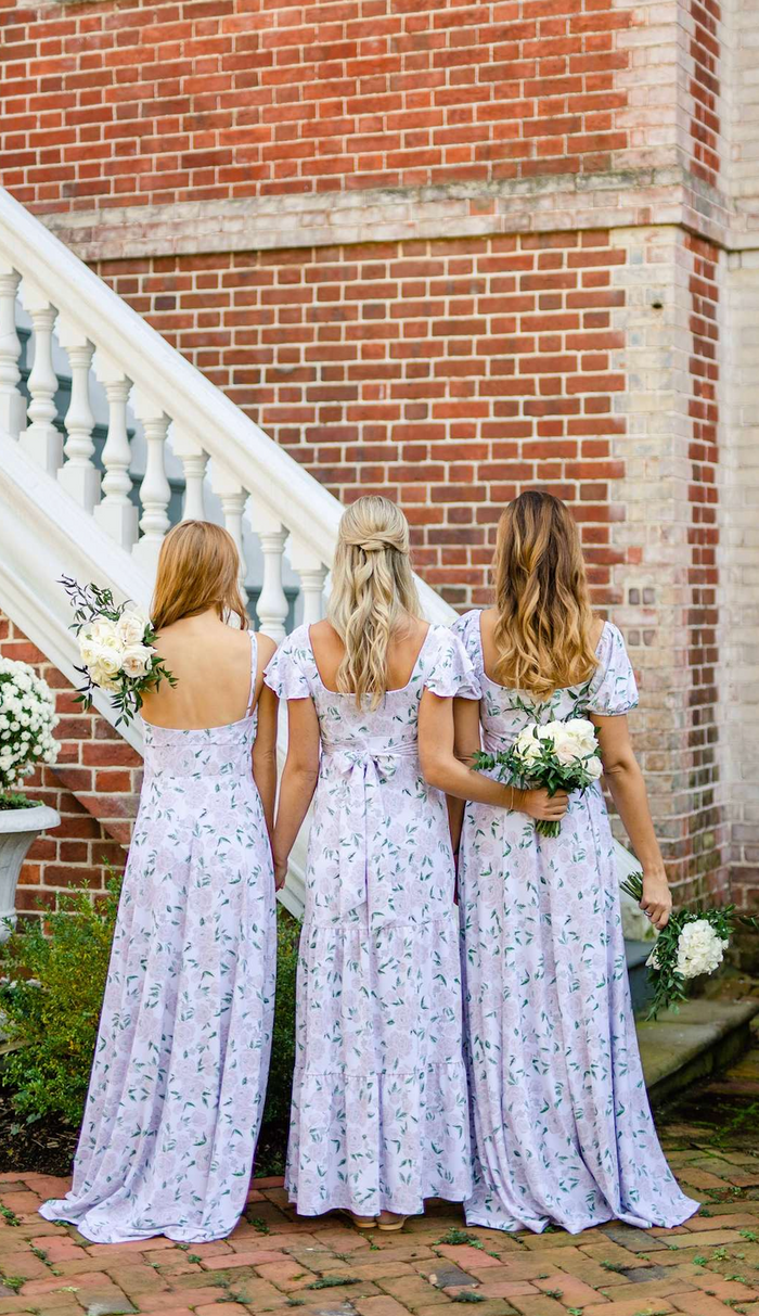 Isabella Dress in Peony Prosecco