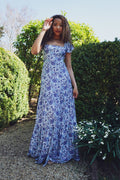 Isabella Dress in Porcelain Petals