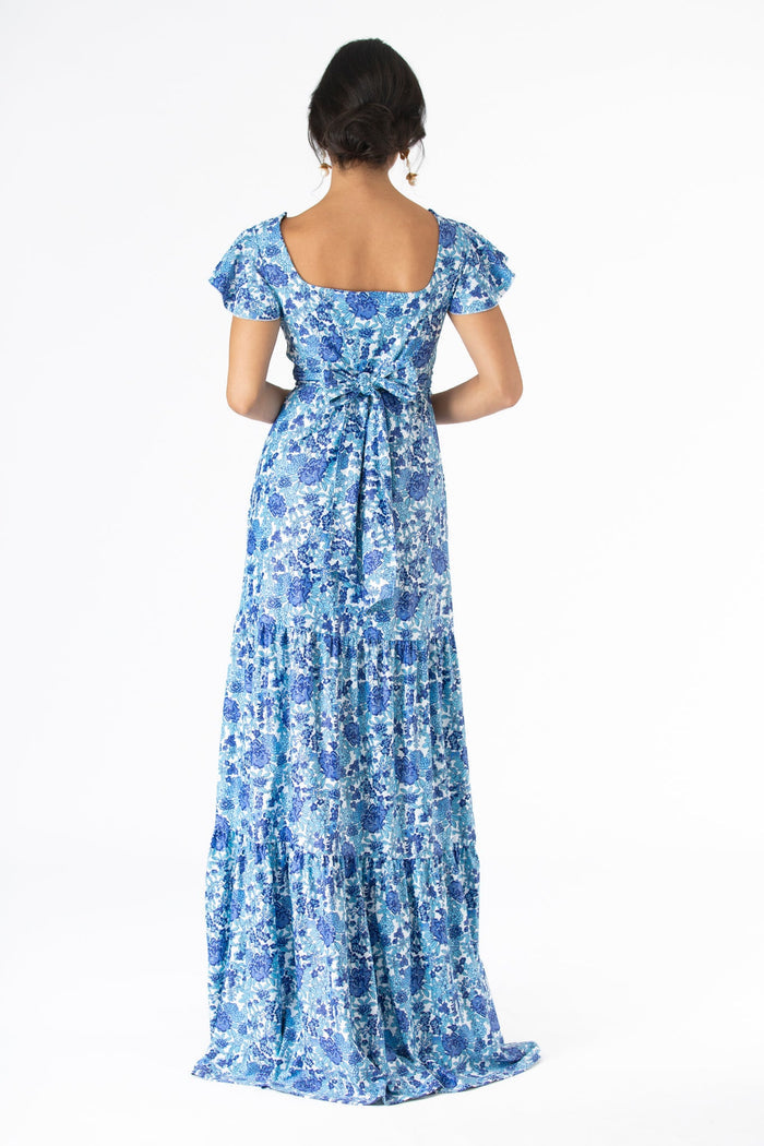 Isabella Dress in Porcelain Petals
