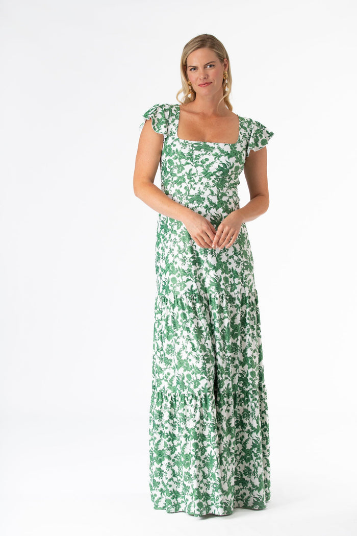 Isabella Dress in Rosemary Waltz