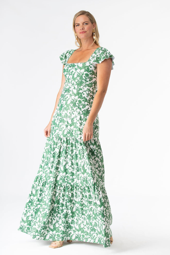 Isabella Dress in Rosemary Waltz