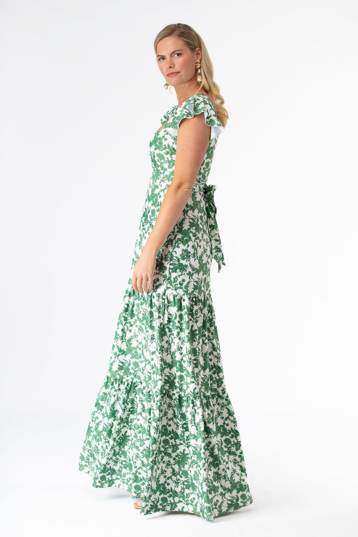 Isabella Dress in Rosemary Waltz