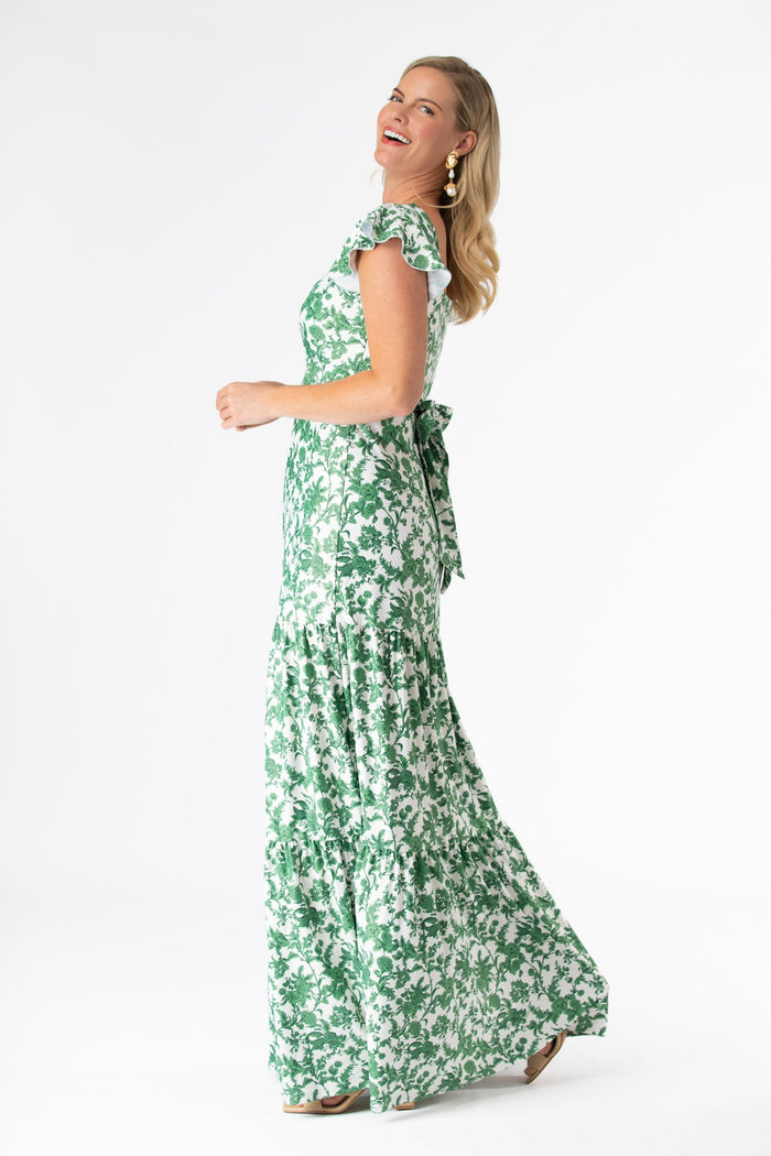Isabella Dress in Rosemary Waltz