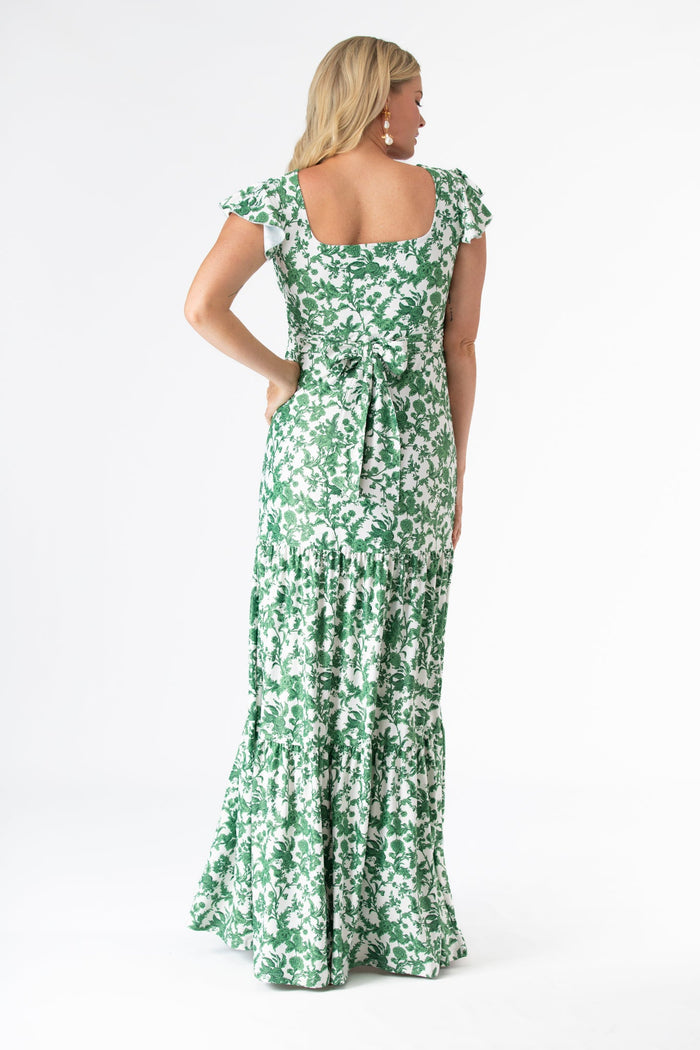 Isabella Dress in Rosemary Waltz