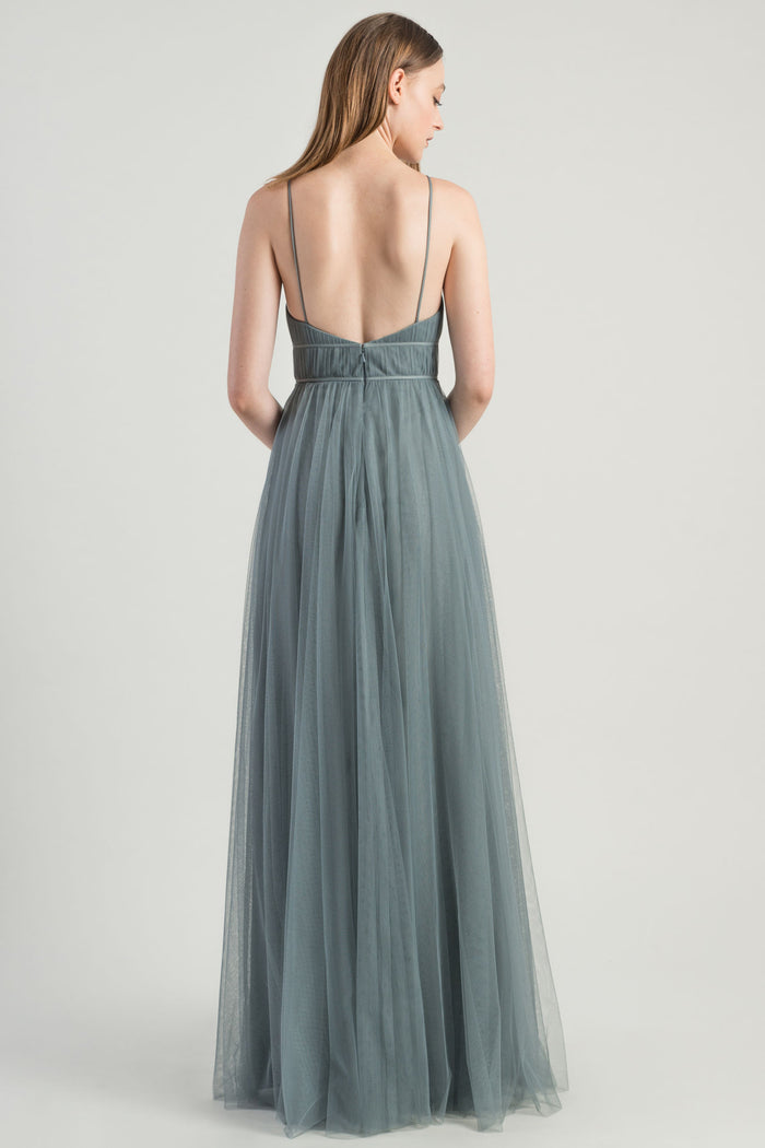 Jenny Yoo Long Bridesmaid Dress Ali back