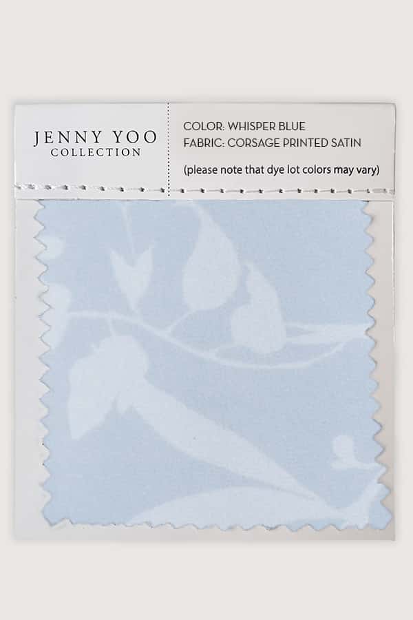 Jenny Yoo Corsage Printed Satin Swatch Card