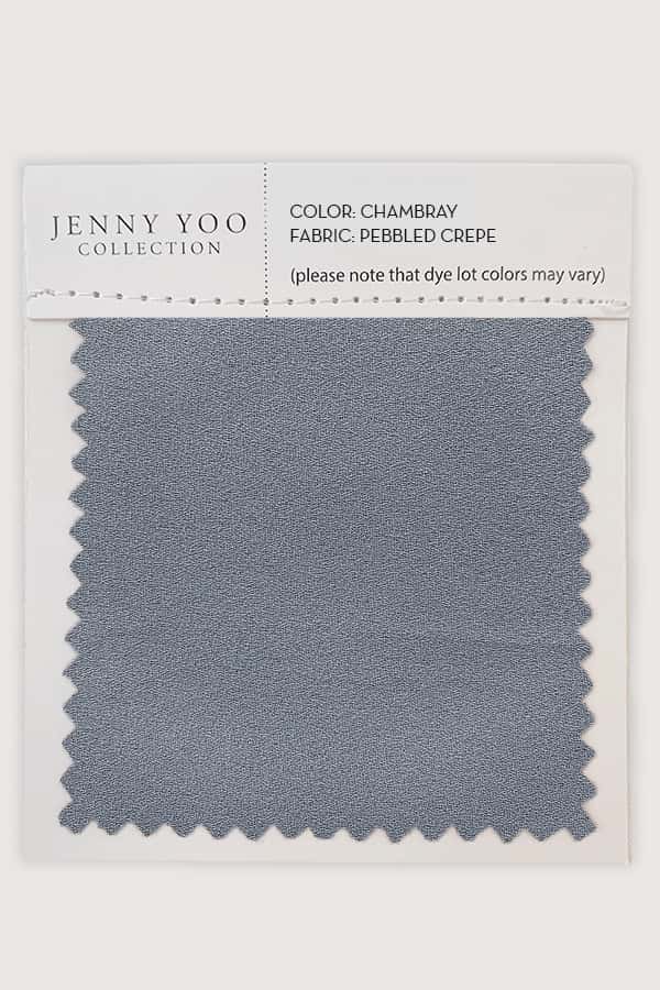Jenny Yoo Pebbled Crepe Swatch Card